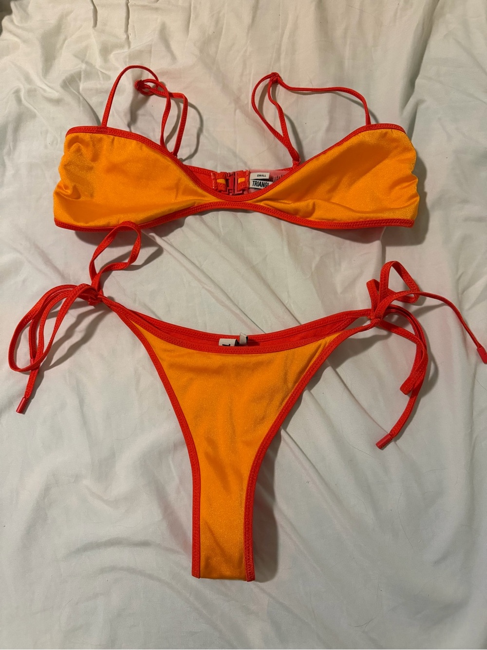 Orange triangl bikini